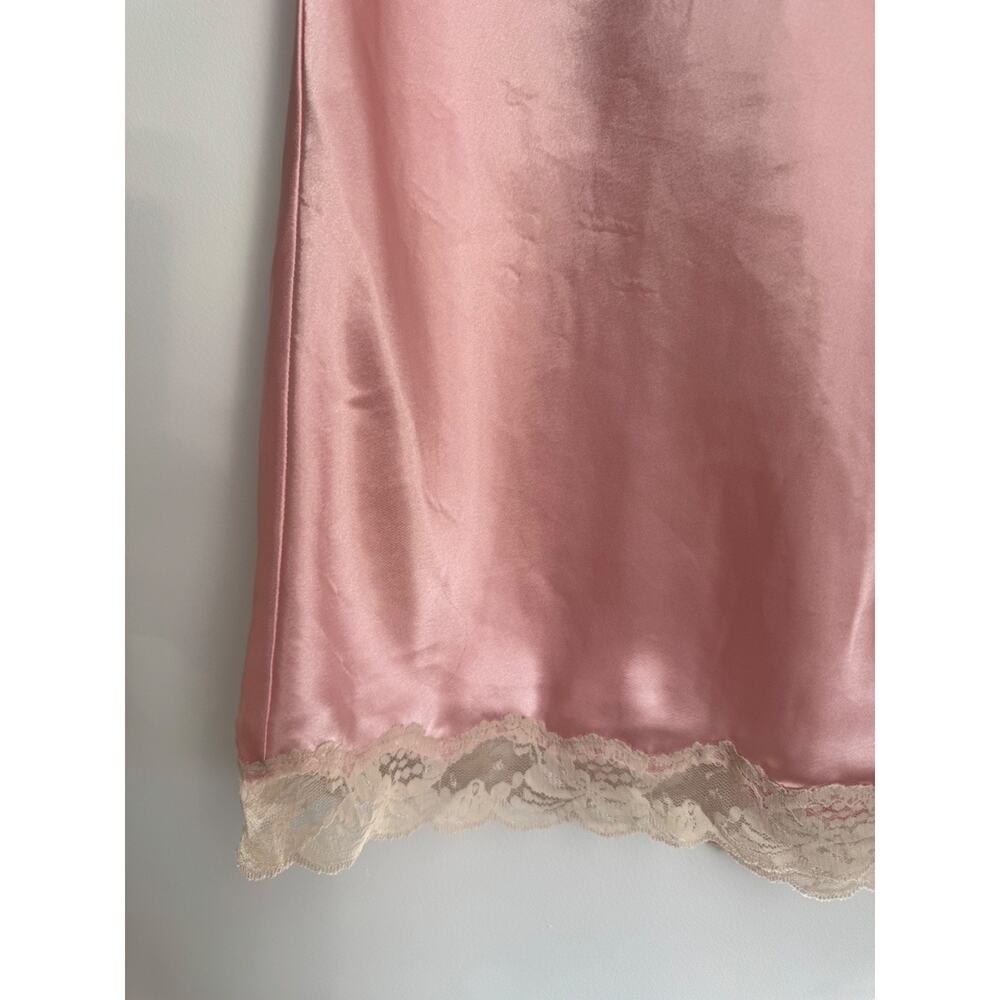 Victoria's Secret Pink Satin Lace Slip Chemise - Picture 7 of 9